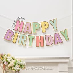 50 mẫu dây HAPPY BIRTHDAY trang trí sinh nhật tone Hàn Quốc mới nhất 7