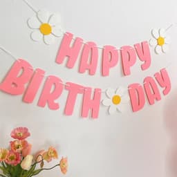 50 mẫu dây HAPPY BIRTHDAY trang trí sinh nhật tone Hàn Quốc mới nhất 9
