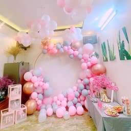 KHUNG TRÒN cho set bóng trang trí sinh nhật cao 2m 5