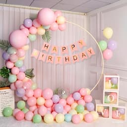 KHUNG TRÒN cho set bóng trang trí sinh nhật cao 2m 9