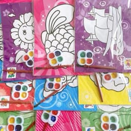 Tranh tô màu nước nhiều hình ngẫu nhiên tuyệt đẹp 4