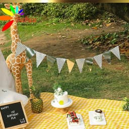 Dây cờ tam giác ánh kim trang trí sinh nhật 3