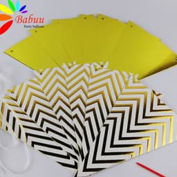 Dây cờ tam giác ánh kim trang trí sinh nhật 4