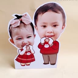 In chibi gia đình, chibi 2 anh em, chị em 6