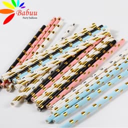 Set 10 cốc, đĩa và ống hút họa tiết nhiều chủ đề trang trí sinh nhật 8