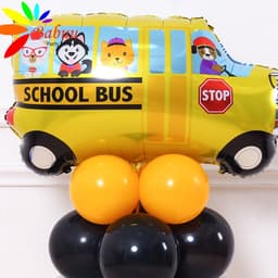 Bóng hình xe tải, máy xúc, máy bay, xe tăng trang trí sinh nhật 7