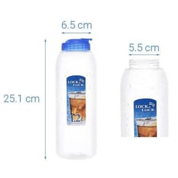Bình Nước Nhựa LocknLock HAP739B 2.6L, HAP824 1.4L, 1.2L HAP813, Hàng chính hãng, dễ cầm nắm-JoyMall 5