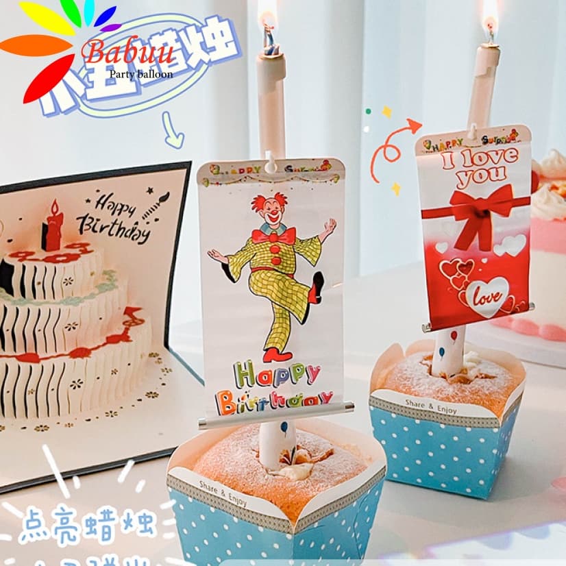 Nến Happy Birthday chú hề vui nhộn và bất ngờ