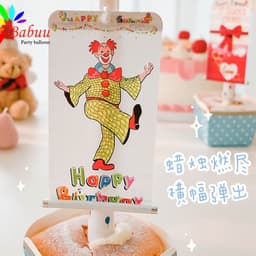 Nến Happy Birthday chú hề vui nhộn và bất ngờ 2