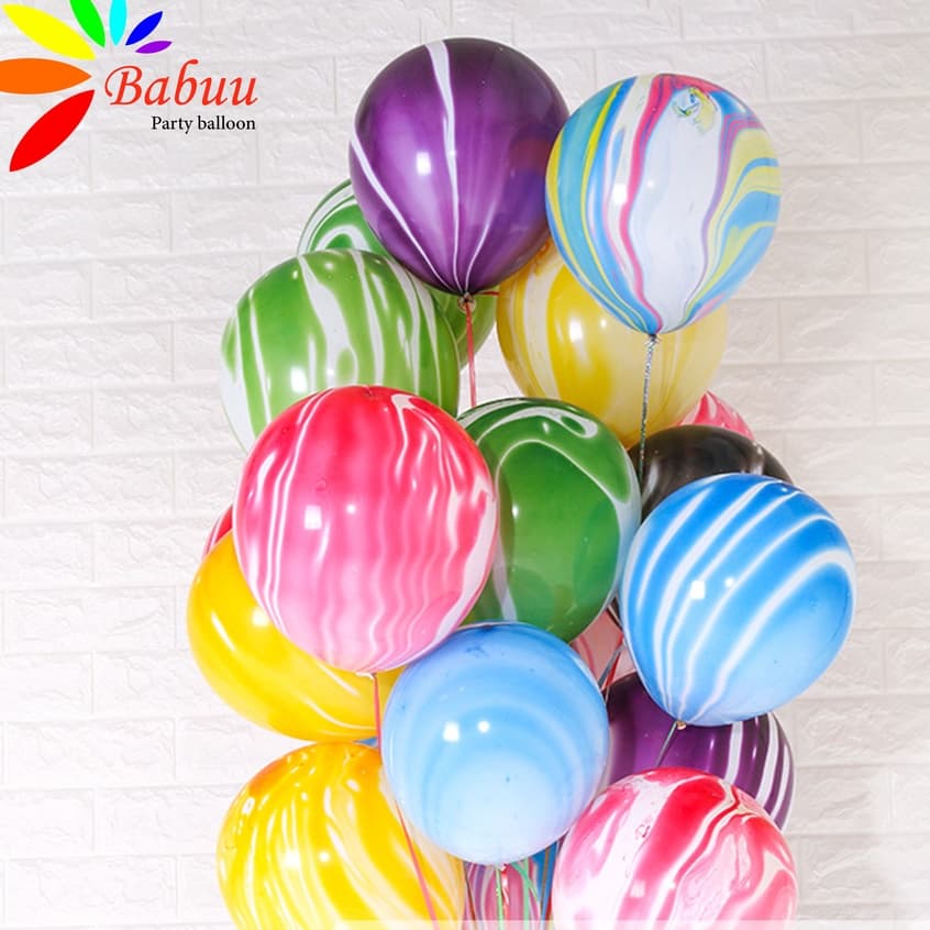 Bóng vân đá, bóng loang trang trí sinh nhật