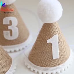 Mũ dạ sinh nhật kèm số tuổi phong cách Hàn Quốc Babuu Decor 3
