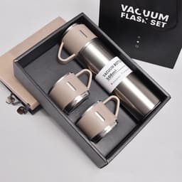 Bình giữ nhiệt 500ml tặng kèm 2 cốc Bình Trà  3 Cốc Bình kèm ly giữ nhiệt 9