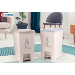 Thùng Rác Đạp Chân Có Nắp Bật VIệt 8061/2/3, Thùng Đùng Đựng Rác Có Nút Bật - DOMUS 6