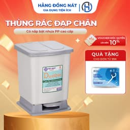 Thùng rác đạp chân gia đình có nắp bật nhựa PP cao cấp Việt Nhật đa dạng kích cỡ 1