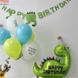 Phụ kiện trang trí sinh nhật chủ đề khủng long 6