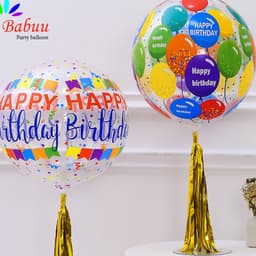 Bóng 4D in chữ Happy Birthday 3