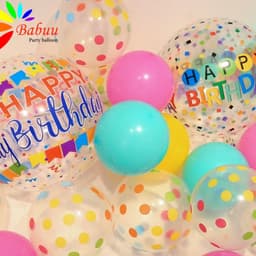 Bóng 4D in chữ Happy Birthday 4
