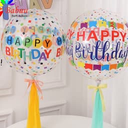 Bóng 4D in chữ Happy Birthday 5