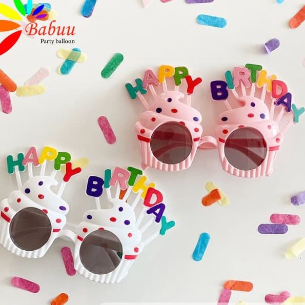 Kính Sinh Nhật, Mắt Kính Chữ HAPPY BIRTHDAY Dành Cho Tiệc Sinh Nhật, Chụp Ảnh Dễ Thương Cute Hot Trend