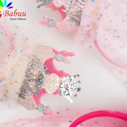 Bờm vương miện công chúa sinh nhật phong cách Hàn Quốc 4