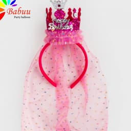 Bờm vương miện công chúa sinh nhật phong cách Hàn Quốc 6
