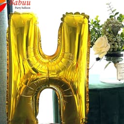 Bóng chữ cái ghép tên (A-Z) trang trí sinh nhật ( màu vàng/ màu bạc/màu hồng) 2