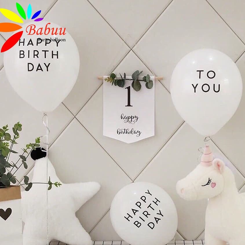 Bóng Happy birthday to you trang trí sinh nhật