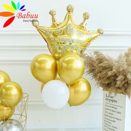 Bóng vương miện trang trí sinh nhật size to và size nhỏ 8