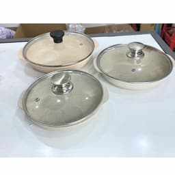 Chảo Vân Đá Chống Dính Đáy Từ-Chảo Đúc Nguyên Khối Vân Đá- size 20-22-24cm 5