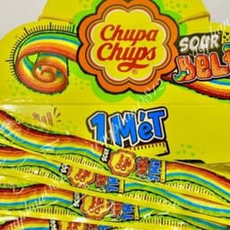 [1 Mét] Kẹo dẻo cầu vồng Chupa Chups hương trái cây 1 mét siêu dài, siêu ngầu (gói 55g), đồ ăn vặt 2