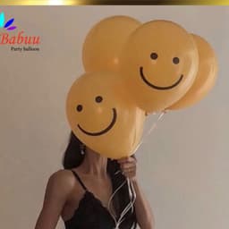 Bóng hình mặt cười trang trí sinh nhật phong cách Hàn Quốc 6