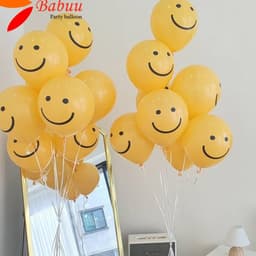 Bóng hình mặt cười trang trí sinh nhật phong cách Hàn Quốc 7