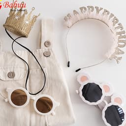 Bờm nhũ vàng trang trí sinh nhật Babuu Decor 3