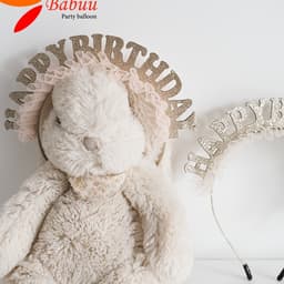 Bờm nhũ vàng trang trí sinh nhật Babuu Decor 4