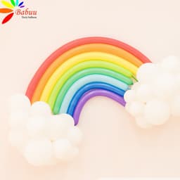 Set bóng cầu vồng trang trí sinh nhật (Có video hướng dẫn) 1