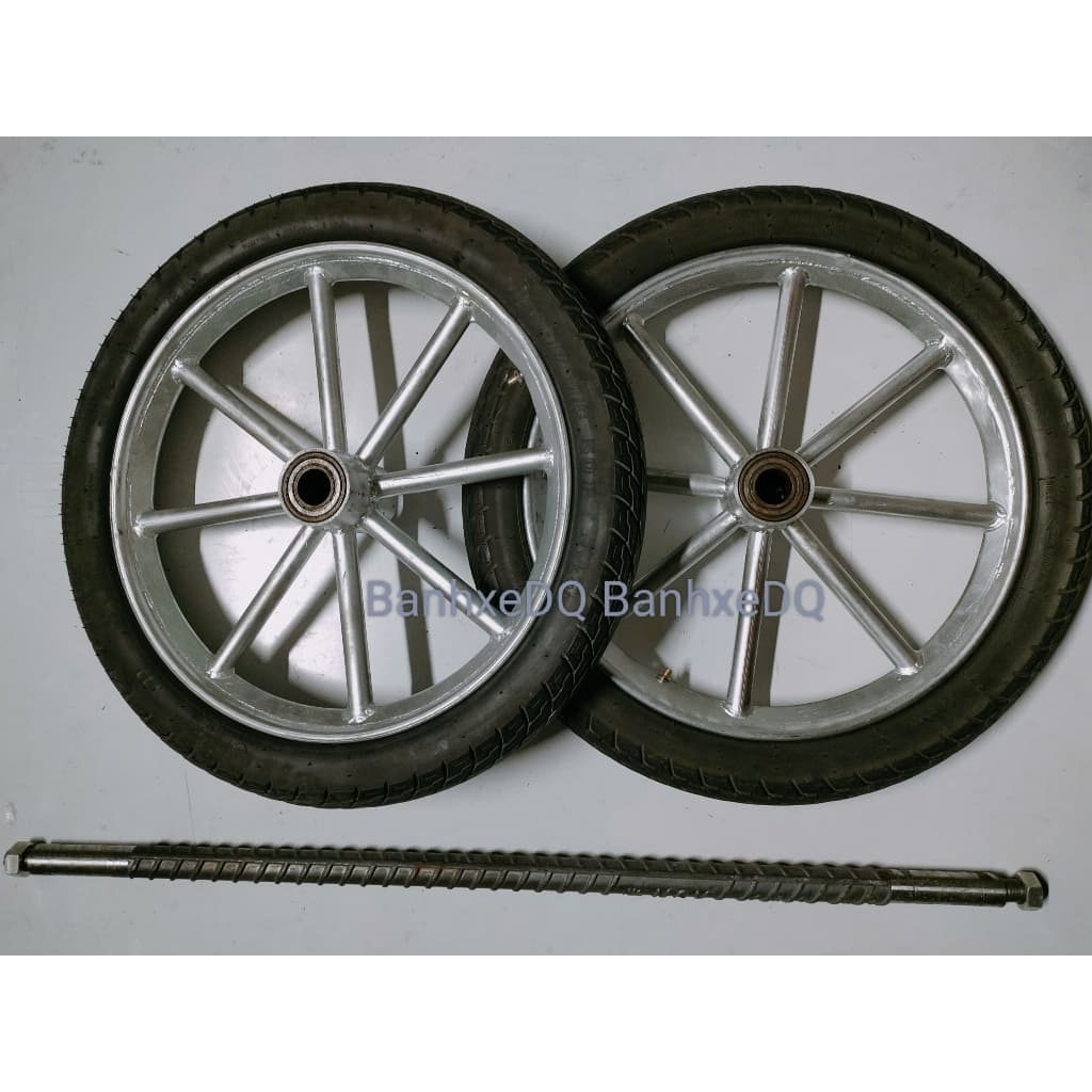 Bánh xe 57cm cho xe lôi, xe bò, xe cải tiến chở hàng nặng, xe kéo tự chế.