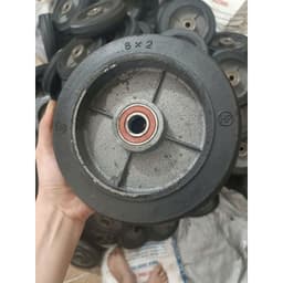 [KKTHN] Bánh Cao Su Gang Đúc Siêu Tải Trọng Đường Kính 20cm 1