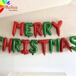 Bóng chữ Merry Christmas trang trí lễ giáng sinh 1