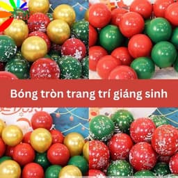 Bóng tròn trang trí giáng sinh 1