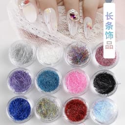 Sét 12 hũ nhũ sợi kim tuyến nhũ tóc ẩn nail trang trí tạo đa dạng mẫu nail siêu HOT [ NAILS SUPPLY ] 4