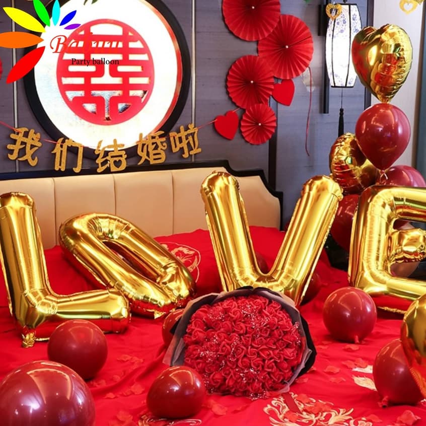 Bóng chữ LOVE size 80cm trang trí sinh nhật, phòng cưới