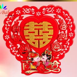Chữ hỉ trang trí phòng cưới chất lượng cao cấp 4