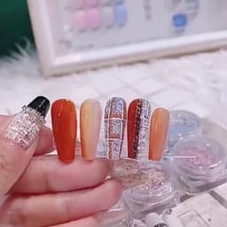 Set nhũ dạ 6 màu design trang trí tạo vô số mẫu nail đẹp Hot [ NAILS SUPPLY ] 9