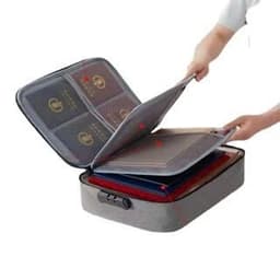 Cặp Đựng Hồ Sơ Tài Liệu Giấy Tờ A4 Cỡ Lớn Túi Nhiều Ngăn Có Khoá Số, Quai Xách Cầm Tay 2