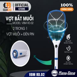 Vợt bắt muỗi Rạng Đông- Hàng chính hãng - Pin siêu bền - Thiết kế nhỏ gọn, tiện lợi (Model: VBM RD.03/ VBM RD.05) 6