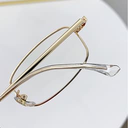 Gọng kính cận thời trang nam nữ ANDU dáng chữ nhật chất liệu kim loại phong cách Y2K - 8021 5