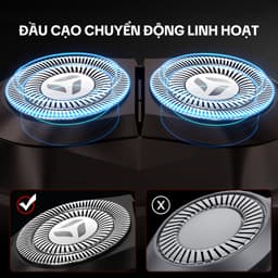 Máy cạo râu Enchen Mini X, 15 lưỡi dao tự mài, đầu cạo 3D chống nước toàn thân - BH 12 tháng 3