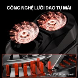 Máy cạo râu Enchen Mini X, 15 lưỡi dao tự mài, đầu cạo 3D chống nước toàn thân - BH 12 tháng 4