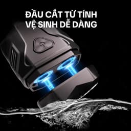 Máy cạo râu Enchen Mini X, 15 lưỡi dao tự mài, đầu cạo 3D chống nước toàn thân - BH 12 tháng 8