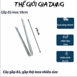Cây Gắp Đá Inox-Cây Kẹp Đồ Inox-Cây Gắp Đồ Nóng Inox 6